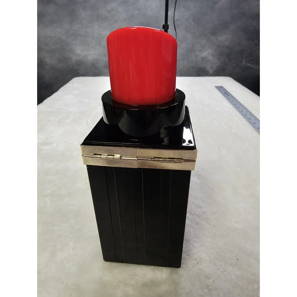 Cute Lipstick Purse Plastic With Gold Chain‎
